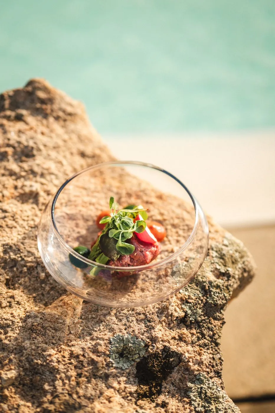 Fresh berries in a glass