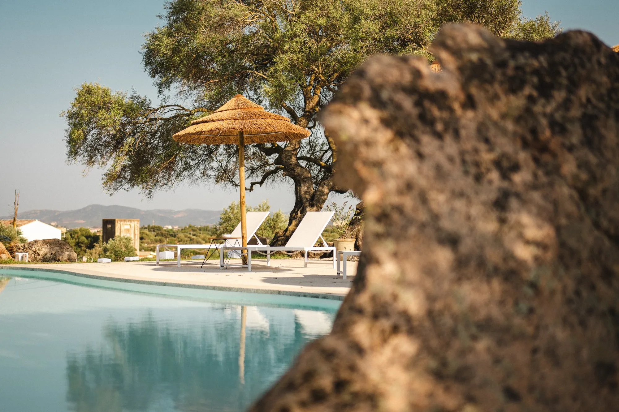 View of the Lumina pool and pergola